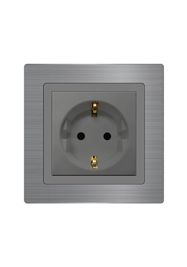 Click/Sirius 13A,220V  German socket Gray