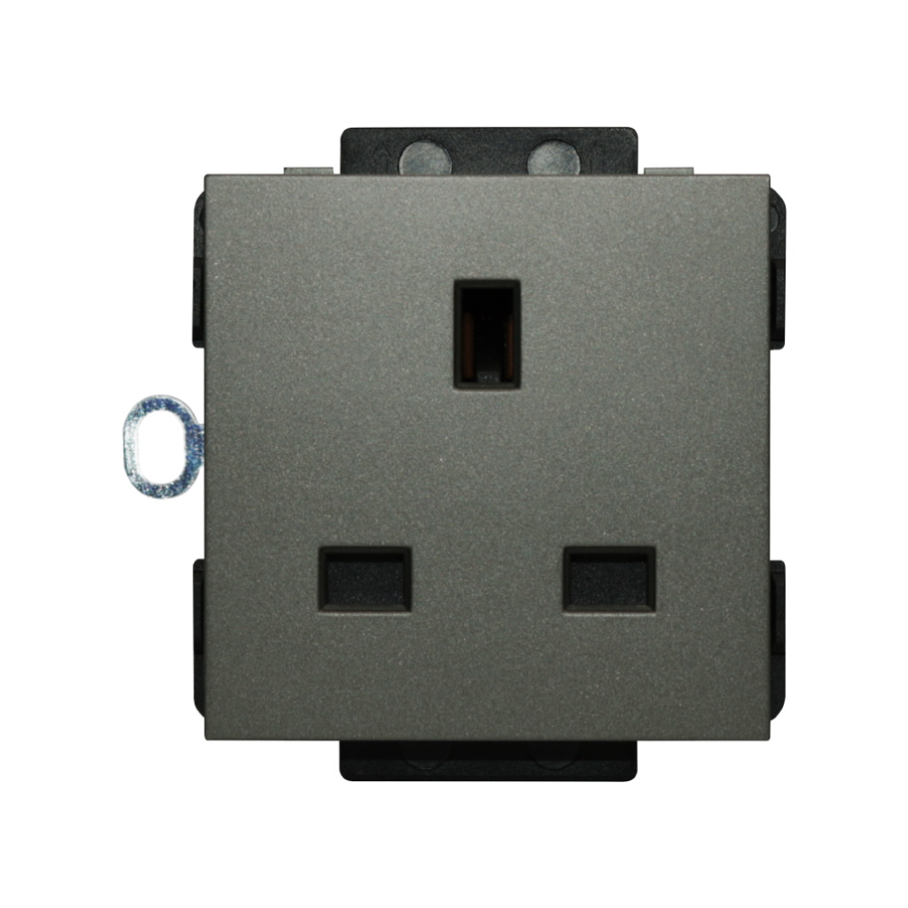 Click/Sirius 13A,220V UK socket Gray