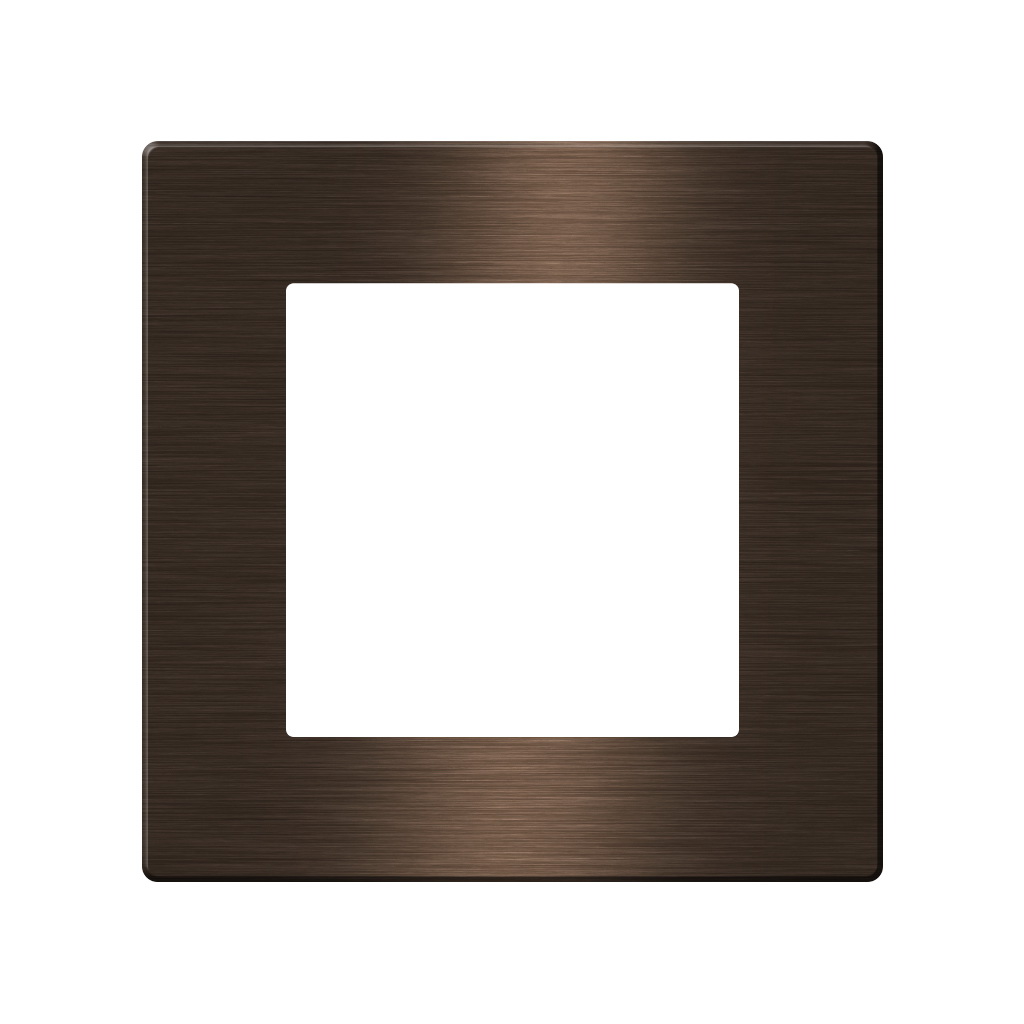 Click Brushed Aluminum Cover 1 Frame UK Size, Gold
