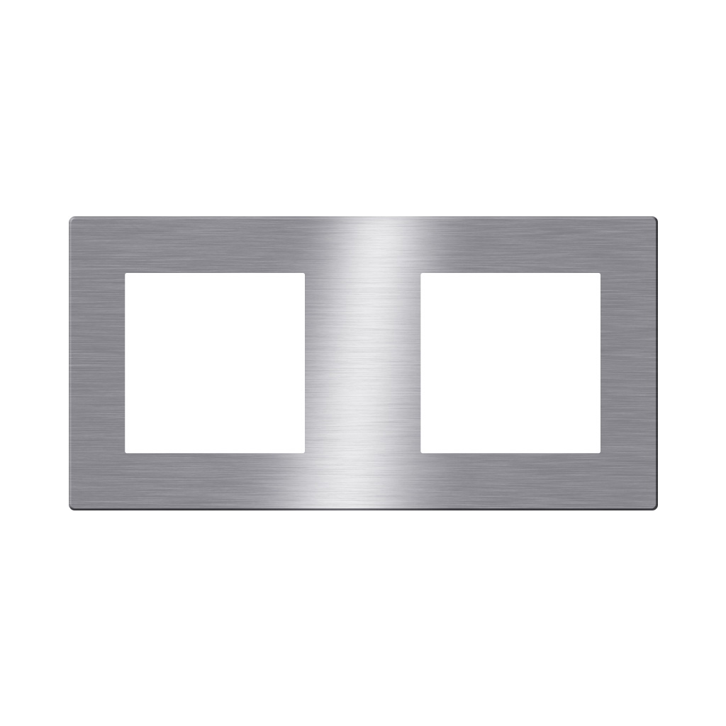 Click Brushed Aluminum Cover 2 Frame UK Size, Gray
