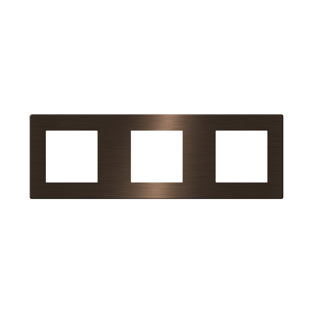 Click Brushed Aluminum Cover 3 Frame UK Size, Gold