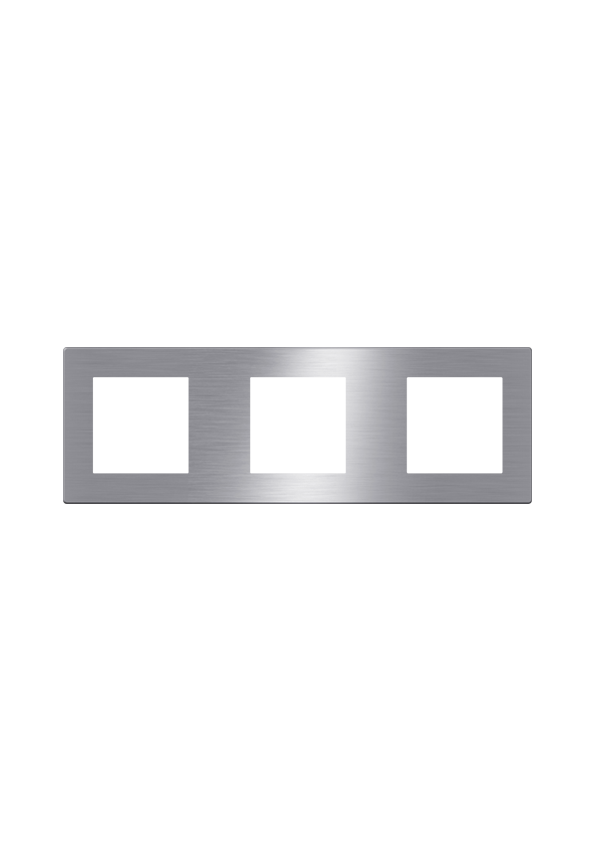 Click Brushed Aluminum Cover 3 Frame UK Size, Gray