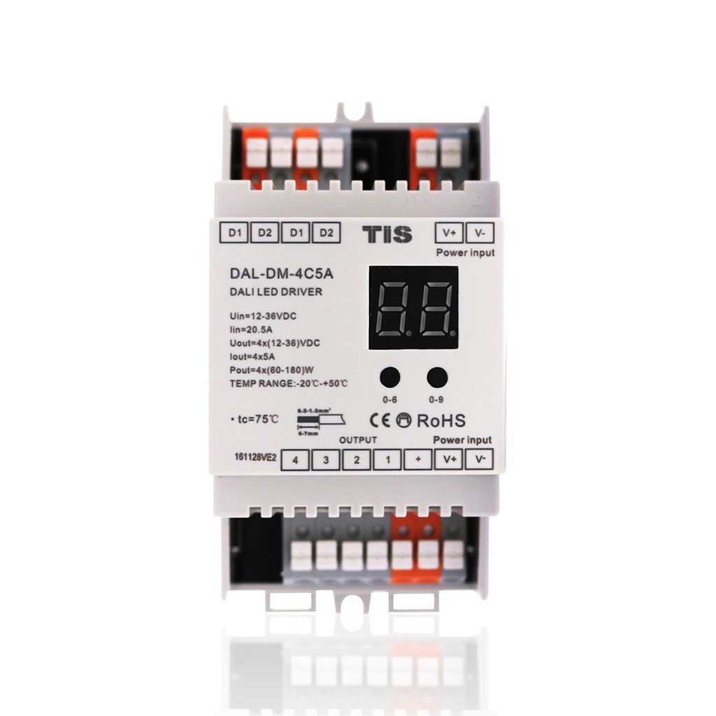 DALI Driver Din Rail 4 CH 5A