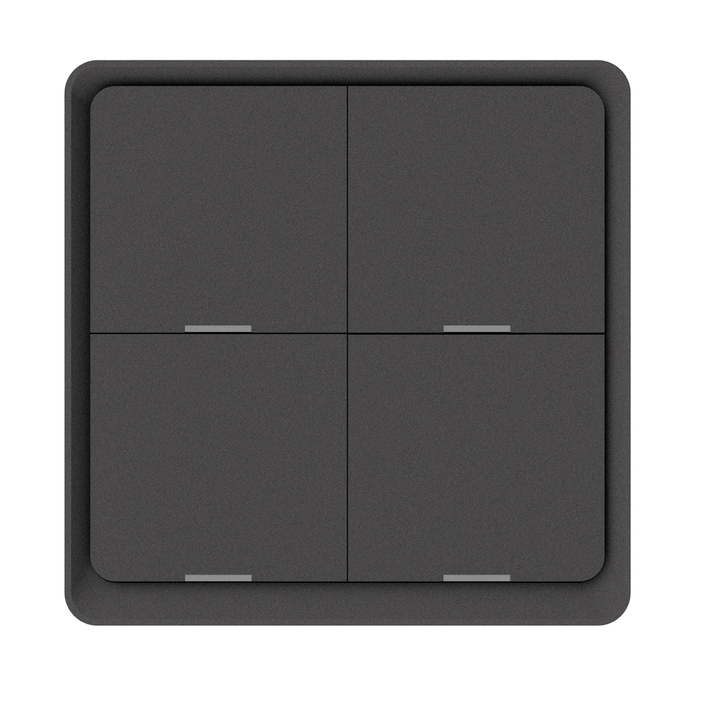Dion 4 gang wall scene Remote 
Zigbee Protocol ,Gray