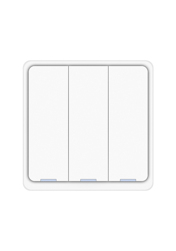 Dion 3 Gang switch with one relay (with N neutral connection) Act as Repeater Zigbee Protocol UK Size only,White