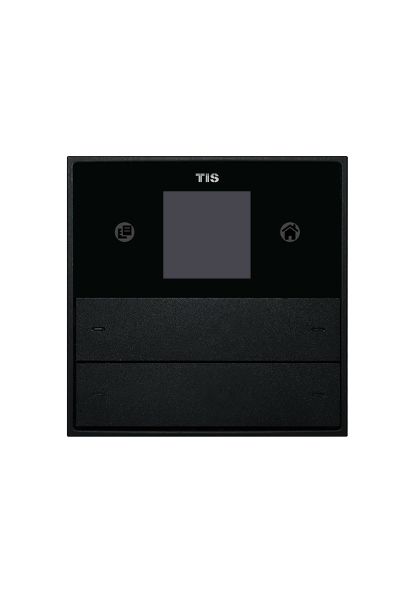 Mercury AC Thermostat with 4Gang Push Button,Black