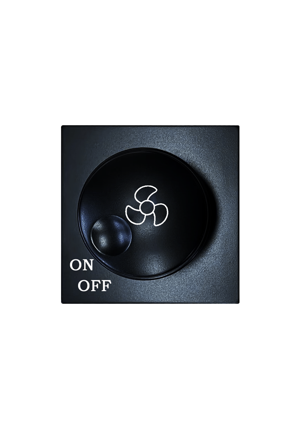 SOL FAN Speed and Dimmer,Black