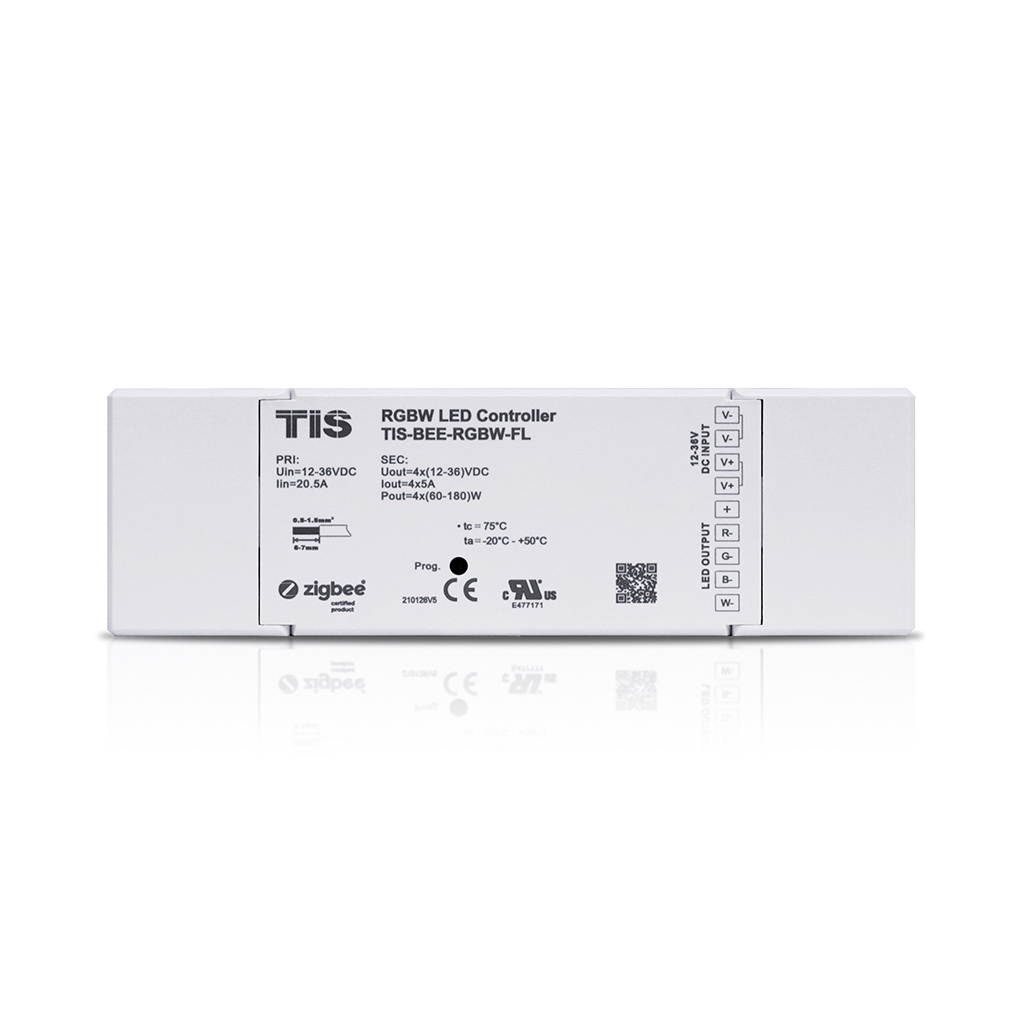 TIS-BEE RGBW LED Ddriver 4ch X 5A / DC12-32 V Zigbee Protocol
