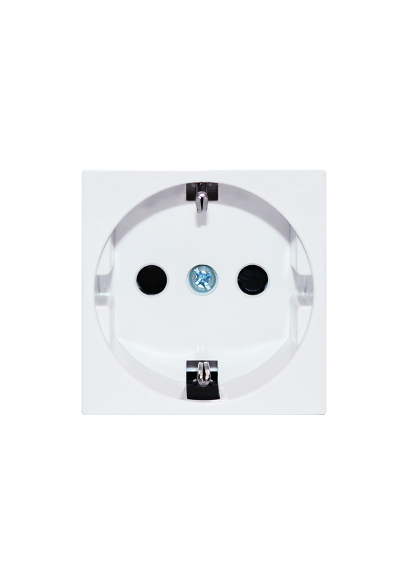 Terre 16A 250V One gang German socket unit ,White