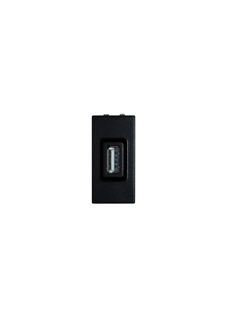 Terre USB socket unit ,Black