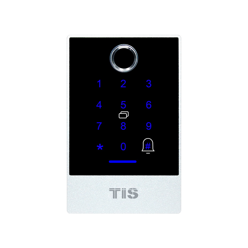 "Bluetooth Access Control Support BLE APP/IC Card/Passcode/Fingerprint Support timed passcode Real time audit trial function Material: Aluminum alloy/Armoured glass Power supply: DC12V Fingerprint capacity: 100 users Card capacity: 20000 users IP class: IP65 Work with electric drop bolt or electromagnetic lock"