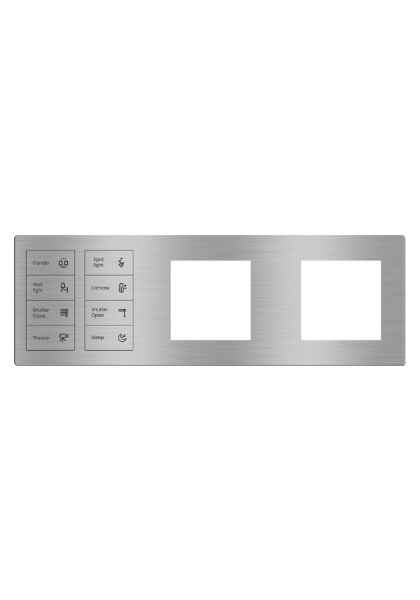 SIR Series 8 gang in Three Frame Gray