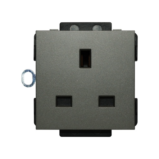 [CLK-PLG-UK-GRY] Click/Sirius 13A,220V UK socket Gray