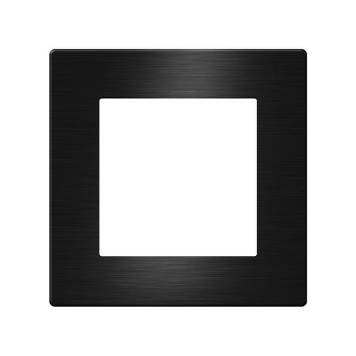 [CLK-COV1-BLK] Click Brushed Aluminum Cover 1 Frame UK Size, Black
