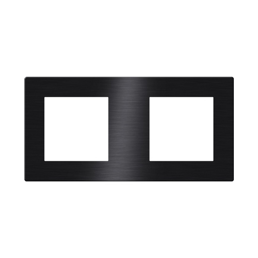 [CLK-COV2-BLK] Click Brushed Aluminum Cover 2 Frame UK Size, Black