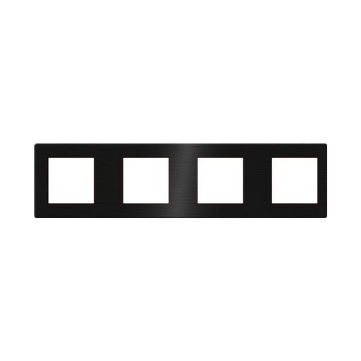[CLK-COV4-BLK] Click Brushed Aluminum Cover 4 Frame UK Size, Black