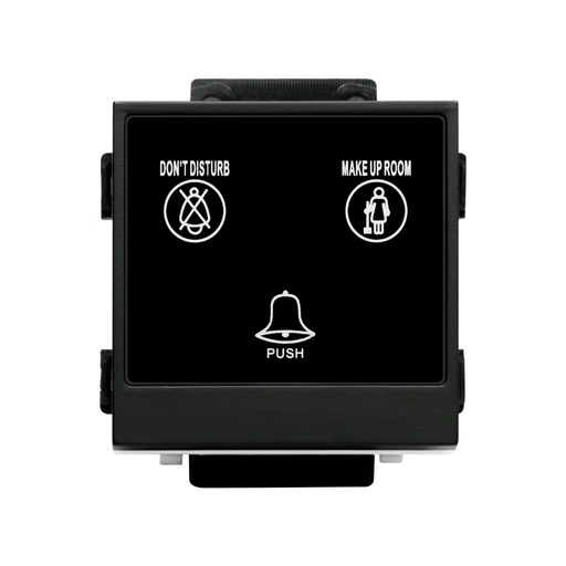 [CLK-HTL-SRV-BLK] Click/Sirius Hotel service panel  2 Dry inputs  for DND MUR 1 Dry output for bell Black