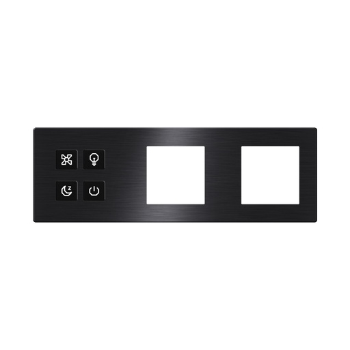 [TIS-CLK-4B-3F-BLK] Click Push Button TIS-BUS Series 4 gang in three Frame Black