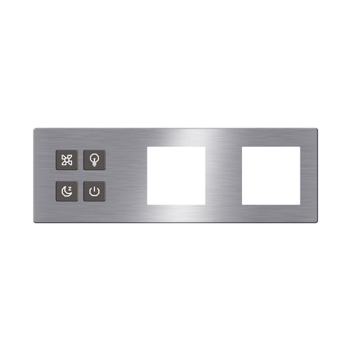 [TIS-CLK-4B-3F-GRY] Click Push Button TIS-BUS Series 4 gang in three Frame Gray