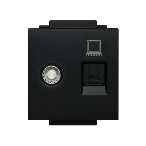 [CLK-DAT-TV-BLK] Click/Sirius TV and Data Socket