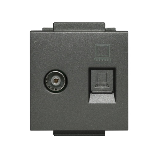[CLK-DAT-TV-GRY] Click/Sirius TV and Data Socket