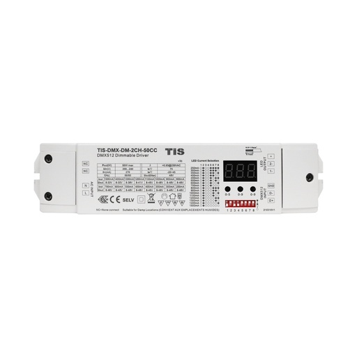 [TIS-DMX-DM-2CH-50CC] Constant Current Tunable White Driver