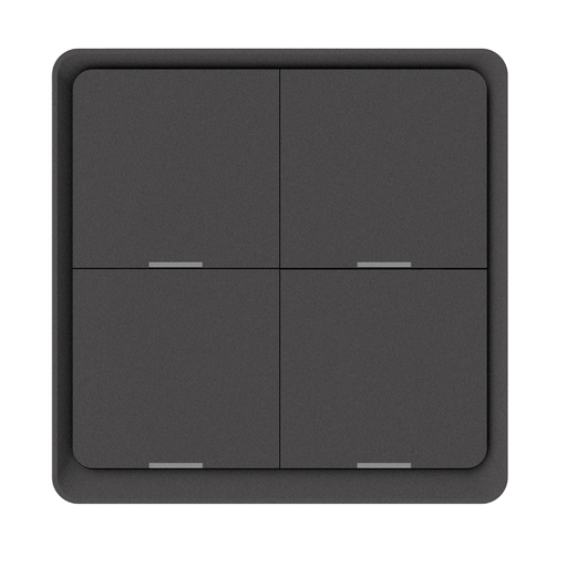 [DIO-4G-SC-BEE Gray] Dion 4 gang wall scene Remote 
Zigbee Protocol ,Gray