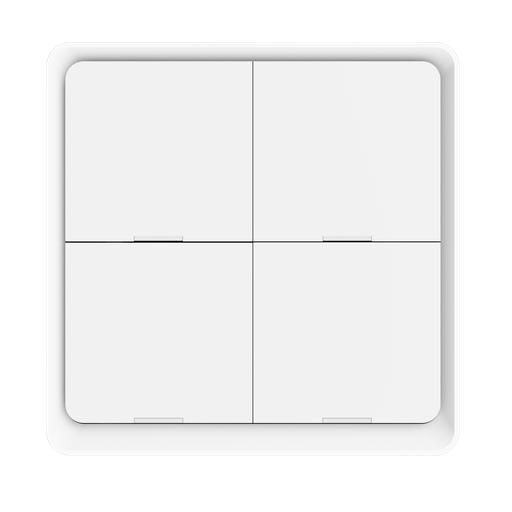 [DIO-4G-SC-BEE White] Dion 4 gang wall scene Remote 
Zigbee Protocol ,White