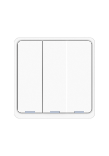 [DIO-3G-SW-BEE-N White] Dion 3 Gang switch with one relay (with N neutral connection) Act as Repeater Zigbee Protocol UK Size only,White