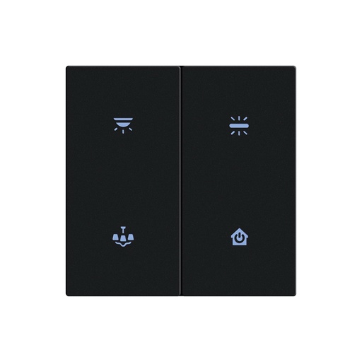 [TIS-ERO-4G Black] Europa 4 Gang Black