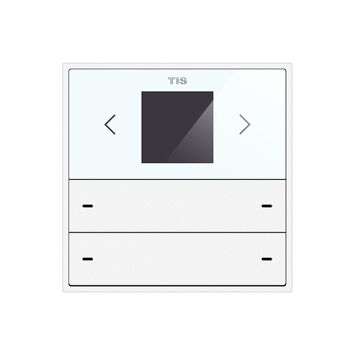 [TIS-MER-AC4G-PB White] Mercury AC Thermostat with 4Gang Push Button,White