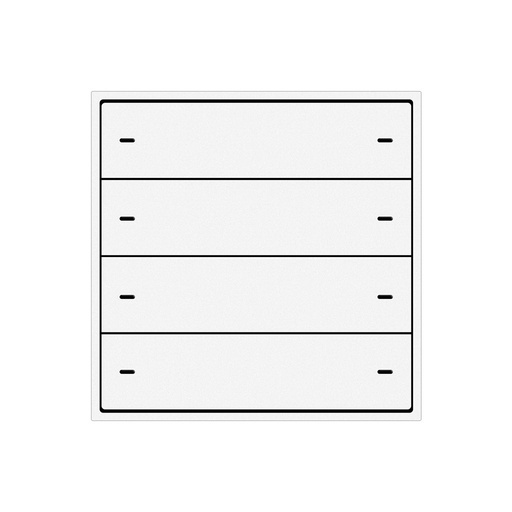 [TIS-MER-8G-PB White] Mercury Panel 8G Push Button,White