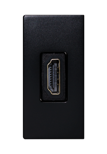 [SOL-HDMI-B] SOL 1/2 HDMI Outlet Black Color UK Size