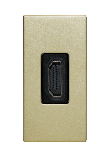 [SOL-HDMI-G] SOL 1/2 HDMI Outlet Gold Color UK Size