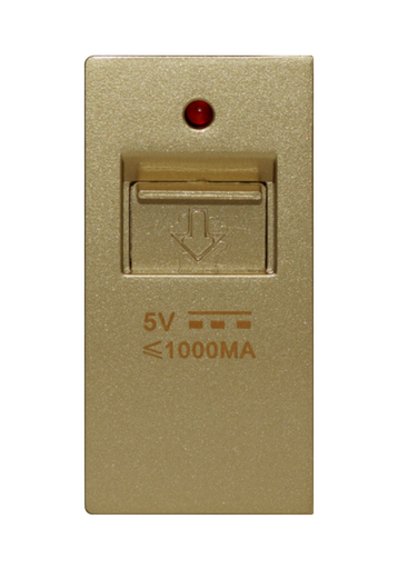 [SOL-USB-G] SOL 1/2 USB Charging, 5V,1000MA Gold Color UK Size