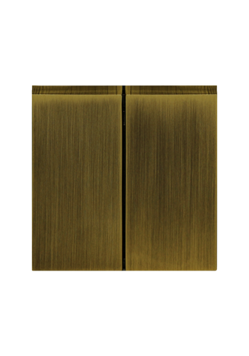 [SOL-SWT-2G-C] SOL 2 Gang 2 Way Switch Gold Copper UK Size