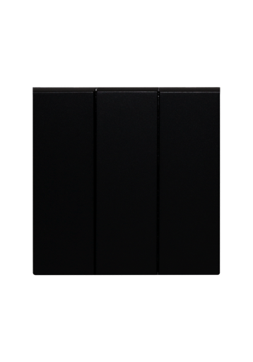 [SOL-SWT-3G-B] SOL 3 Gang 2 Way Switch Black Color UK Size