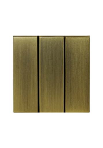 [SOL-SWT-3G-C] SOL 3 Gang 2 Way Switch Gold Copper UK Size