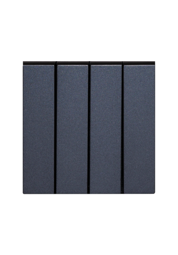 [SOL-SWT-4G-A] SOL 4 Gang 2 Way Switch Gray Color UK Size