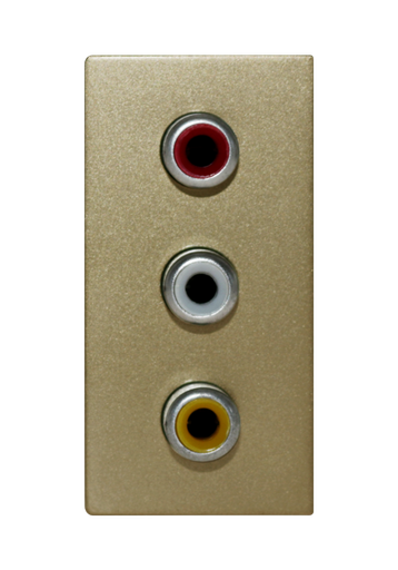 [SOL-RCA-AV-G] SOL AV RCA outlet Gold Color UK Size