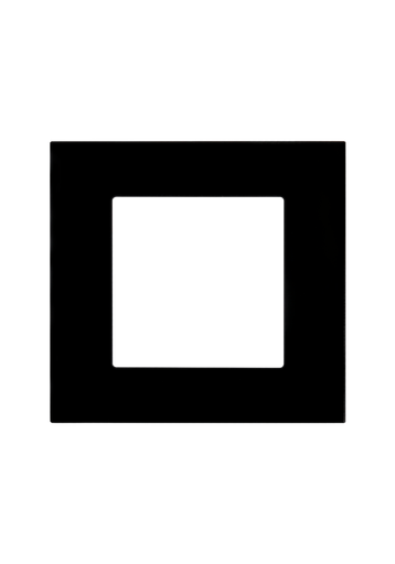 [SOL-COV1-GLS-B] SOL Black Glass Cover 1 Gang UK Size
