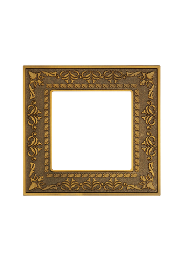 [SOL-COV1-ZNC-G] SOL Classic Zinc Alloy Gold Cover 1 Gang UK Size