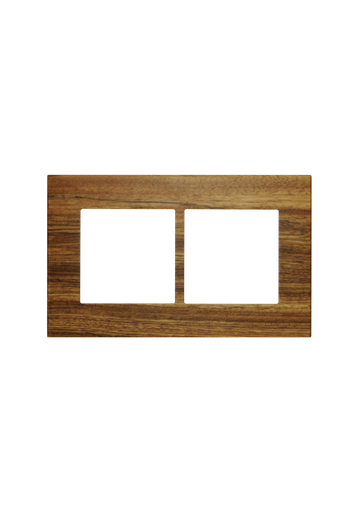 [SOL-COV2-WOD-R] SOL Real Wood Cover 2 Gang UK Size