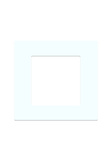 [SOL-COV1-GLS-W] SOL White Glass Cover 1 Gang UK Size