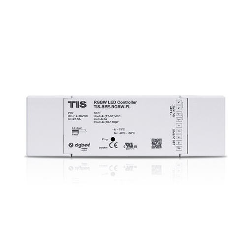[TIS-BEE-RGBW-FL] TIS-BEE RGBW LED Ddriver 4ch X 5A / DC12-32 V Zigbee Protocol