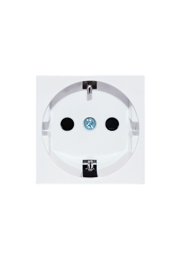 [TE0829 White] Terre 16A 250V One gang German socket unit ,White