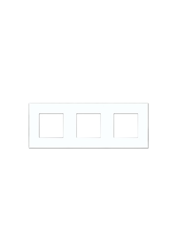 [TER-COV3-WG] Terre 3 Gang cover White glass