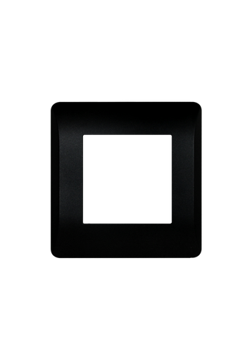 [TE0630 Black] Terre One gang Plastic frontplate ,Black