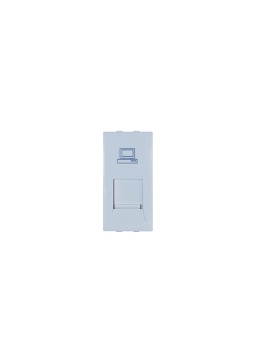 [TE0838A White] Terre One gang computer socket unit(RJ45) ,White
