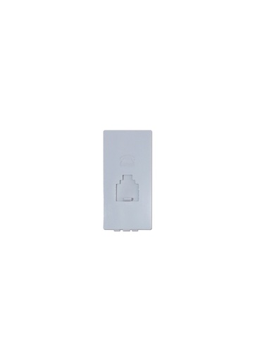 [TE0837 White] Terre One gang telephone socket unit(RJ11) ,White